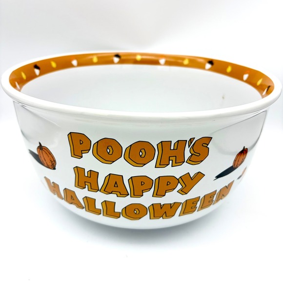 Disney Other - Disney Winnie the Pooh Happy Halloween Large Ceramic Serving Candy Bowl